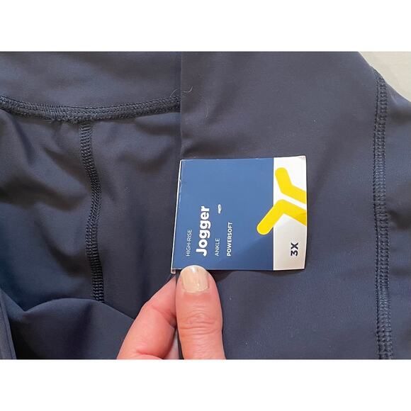 NWT Old Navy Active Navy Blue High Rise Jogger Pants, Size 3X - Picture 7 of 9